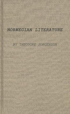 bokomslag Norwegian Literature in Medieval and Early Modern Times