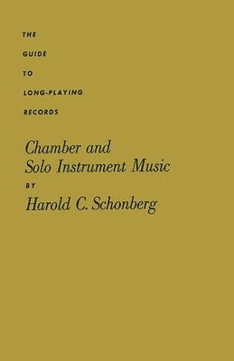 Chamber and Solo Instrument Music 1