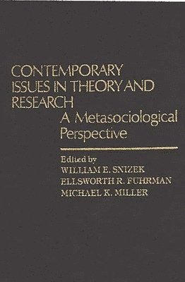 bokomslag Contemporary Issues in Theory and Research