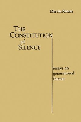 The Constitution of Silence 1