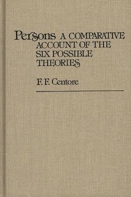 F. F. Centore - Persons, Inbunden