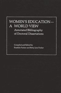 bokomslag Women's Education, A World View
