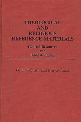 bokomslag Theological and Religious Reference Materials