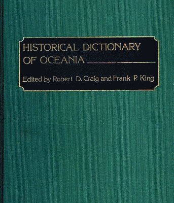 Historical Dictionary of Oceania 1