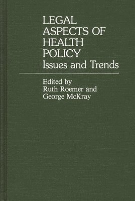 bokomslag Legal Aspects of Health Policy