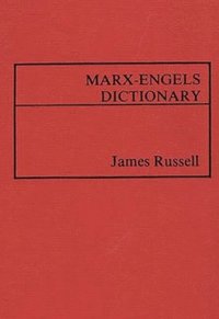 bokomslag Marx-Engels Dictionary