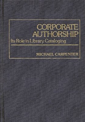 Corporate Authorship 1