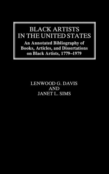 bokomslag Black Artists in the United States