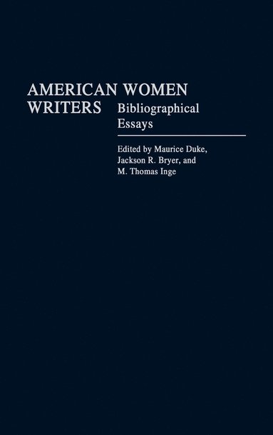 bokomslag American Women Writers