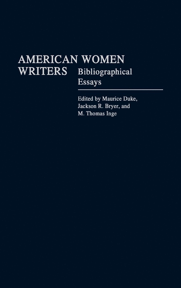 American Women Writers 1