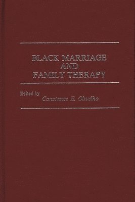 Black Marriage and Family Therapy