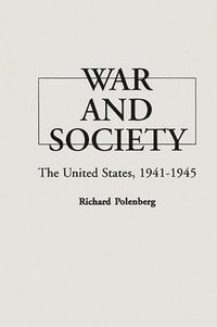 bokomslag War and Society