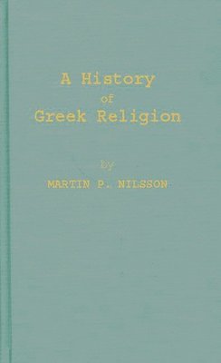 A History of Greek Religion 1