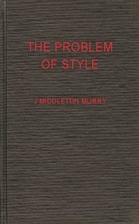 bokomslag The Problem of Style