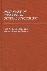 bokomslag Dictionary of Concepts in General Psychology