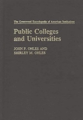 Shirley Ohles - Public colleges and universities, Inbunden