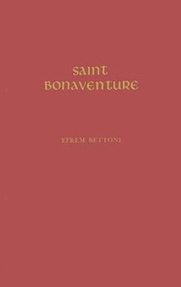 bokomslag Saint Bonaventure