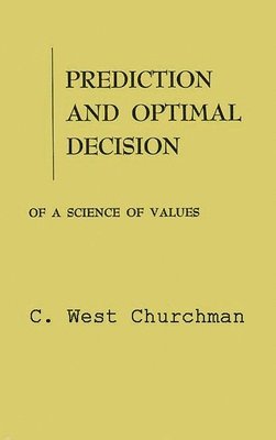 bokomslag Prediction and Optimal Decision