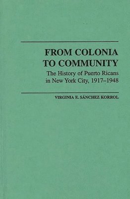 bokomslag From Colonia to Community
