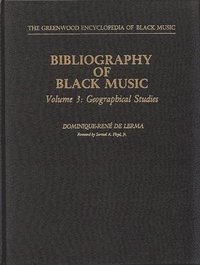 bokomslag Bibliography of Black Music, Volume 3