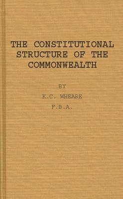 The Constitutional Structure of the Commonwealth. 1