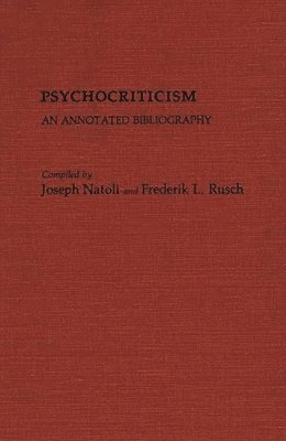 bokomslag Psychocriticism