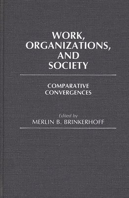 Merlin B. Brinkerhoff, Merlin B. Brinkerhoff - Work, Organizations, and Society, Inbunden