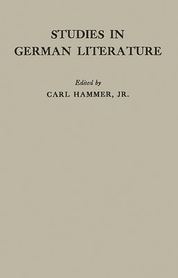 bokomslag Studies in German Literature