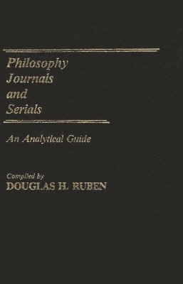 Philosophy Journals and Serials 1