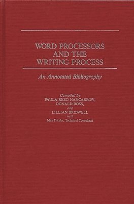 bokomslag Word Processors and the Writing Process