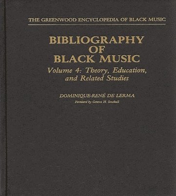 bokomslag Bibliography of Black Music, Volume 4