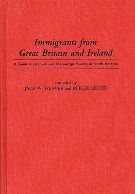 Immigrants from Great Britain and Ireland 1