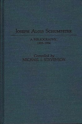 Joseph Alois Schumpeter 1
