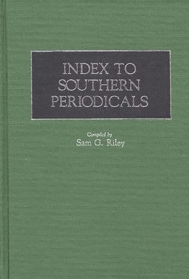 Index to Southern Periodicals 1