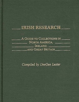 Doris Lester - Irish Research, Inbunden