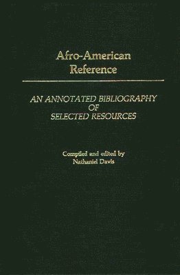 Nathaniel Davis, Nathaniel Davis - Afro-American Reference, Inbunden