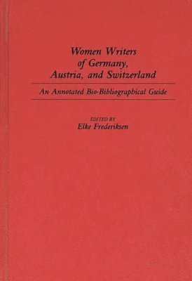 Women Writers of Germany, Austria, and Switzerland 1