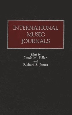 bokomslag International Music Journals