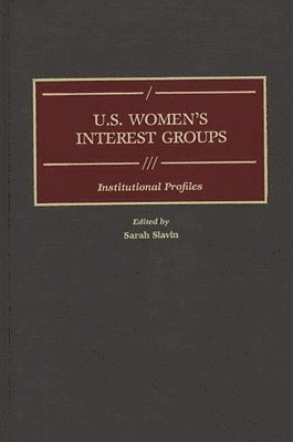 bokomslag U.S. Women's Interest Groups