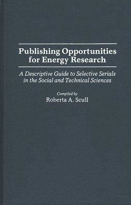 Publishing Opportunities for Energy Research