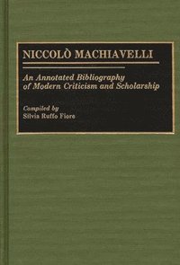 bokomslag Niccolo Machiavelli