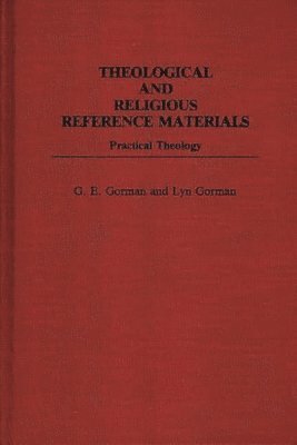 bokomslag Theological and Religious Reference Materials