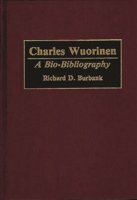 bokomslag Charles Wuorinen