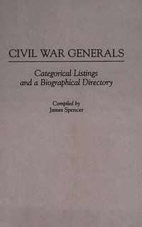 bokomslag Civil War Generals