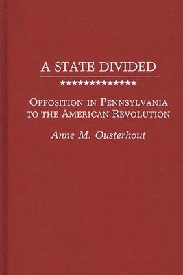 Anne M. Ousterhout, Unknown - State Divided, Inbunden