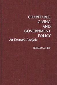 bokomslag Charitable Giving and Government Policy