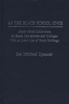 bokomslag As the Black School Sings