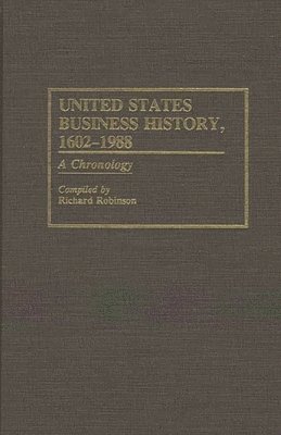 bokomslag United States Business History, 1602-1988