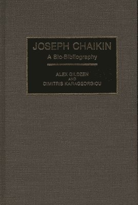 bokomslag Joseph Chaikin