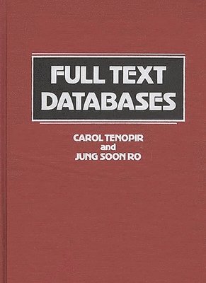 bokomslag Full Text Databases